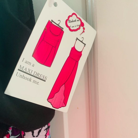 NEW BLACK & MULTI COLOR SUNDRESS W/HIGH LOW FRONT. SIZE 3X - Picture 4 of 13